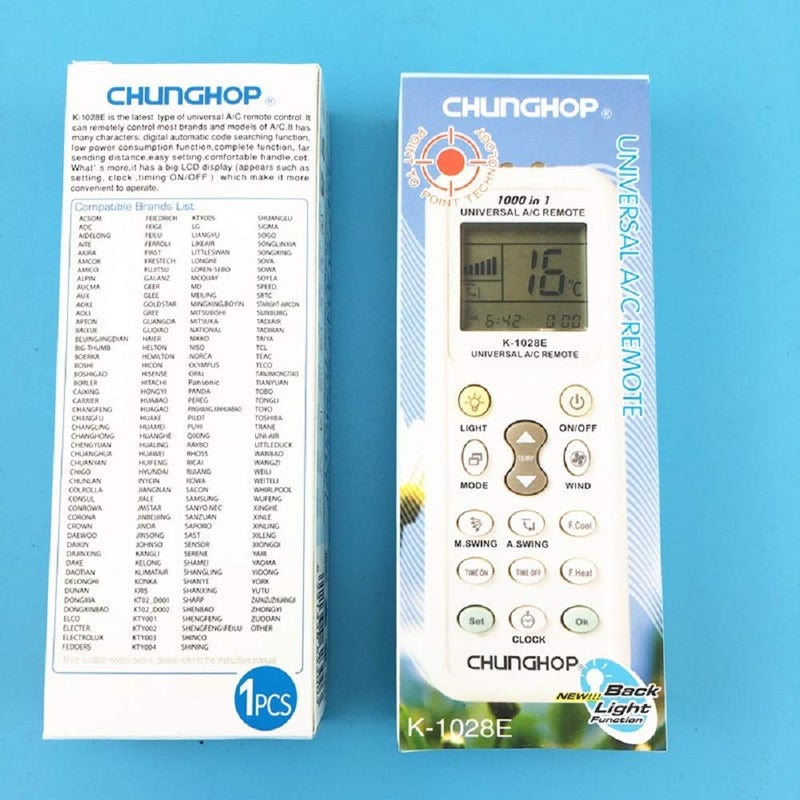 Bestol 1PCS Universal A/C Controller Air Conditioner air Conditioning Remote Control for CHUNGHOP K1028E - Image 2